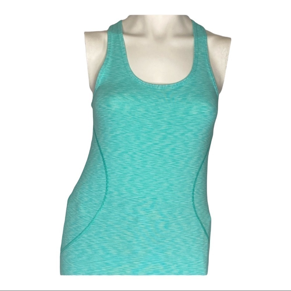 Zella Striped Razor Back Tank Top Sz Small